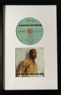  Signed Albums Framed - Darius Rucker When Was The Last Time Signed CD